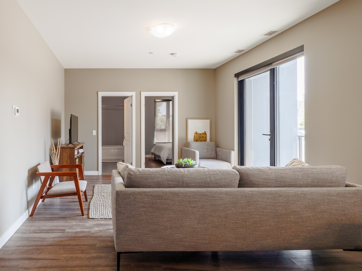 A shared common living area in a rental home that feels like a real home
